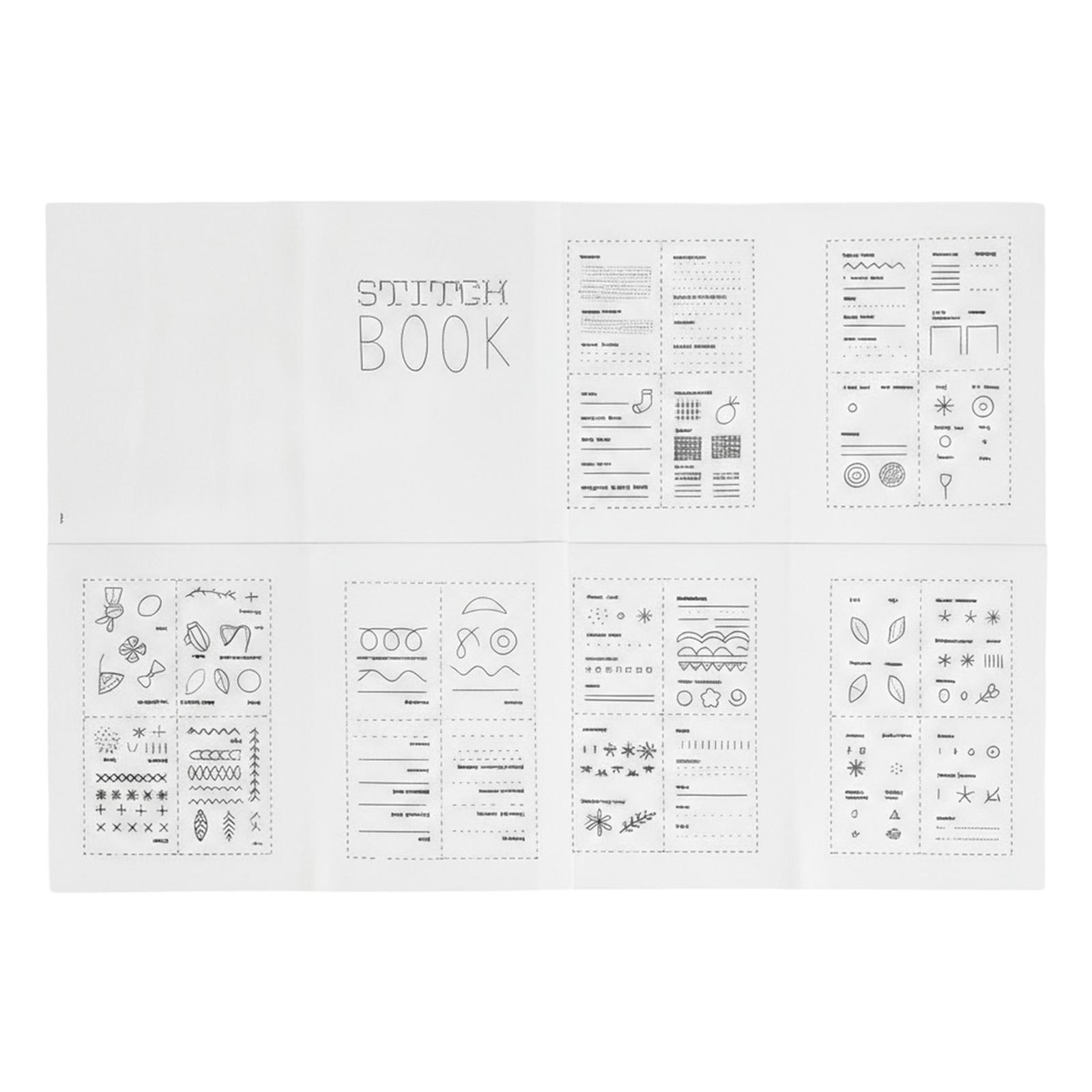 

Embroidery Stitch Book Kit with Sewing Tools & Tutorials Hand Embroidery Patterns Kit for Craft Lovers & DIY Enthusiasts Gift
