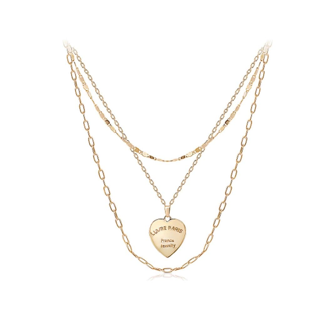Louvre 3-Line Layered Necklace Na0632