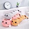 Soft Down Cotton Happy Cat Throw Pillow Plush Toy Creative Big Party Cat Lie Pillow Birthday Gift