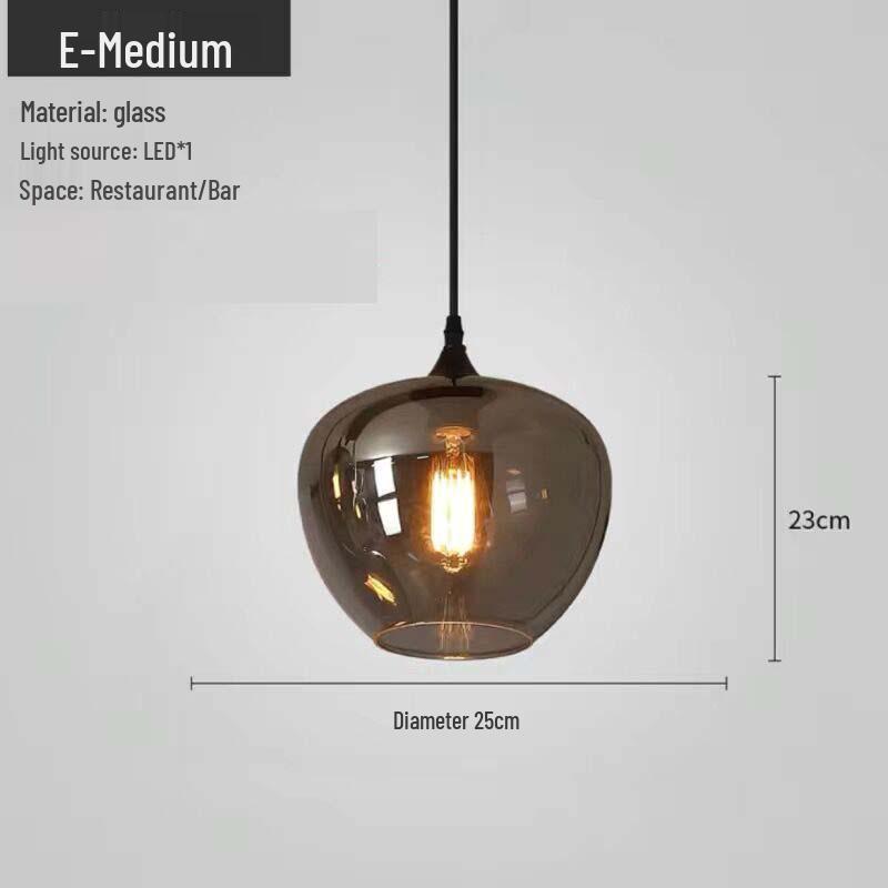 Modern Multi-Head Glass Chandelier Pendant for Dining Room