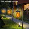 Solar Lantern Flame Light Outdoor Waterproof Hanging Weatherproof Automatic ON/OFF Decorative Flickering Energy-efficient