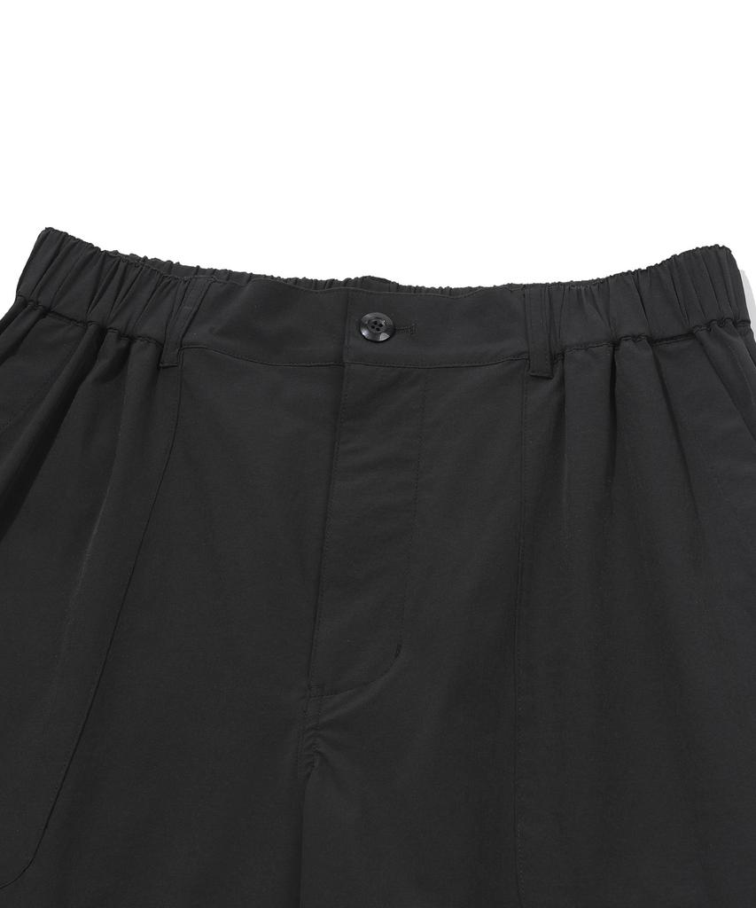 BEENTRILL Woven Tech Fatigue Shorts (Black)