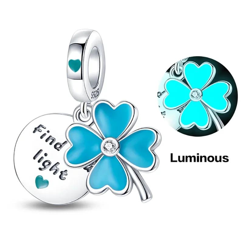 Copper Charm Chameleon Glowworm Light Bulb Firefly Star Moon Pendant Fit Original Bracelet Diy For Jewelry Making