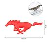 AJV1 3D Metal Fender Side Badge Decal Rear Trunk Running Horse Emblem Styling for Ford Mustang Kuga Escape Focus Ranger Edge Fusion
