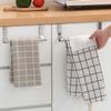 Creative Stainless Steel Single Pole Towel Rack No Punch Cabinet Door Back Rag Hanger Multi-purpose Bathroom Towel Bar