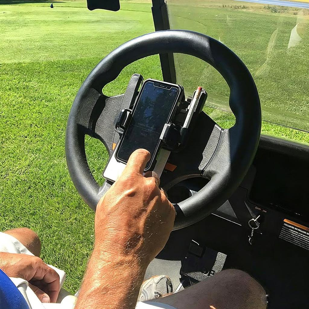 Universal Golf Cart Steering Wheel Phone Holder