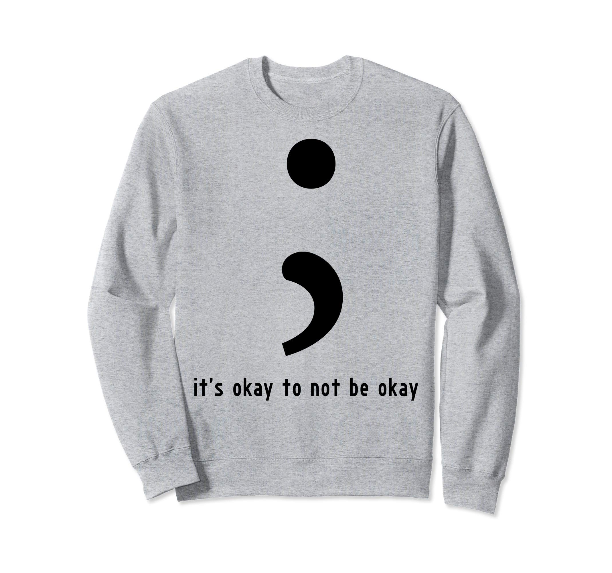 

Mental Health Awareness Month Semicolon Positive Words Trainer сірий колір