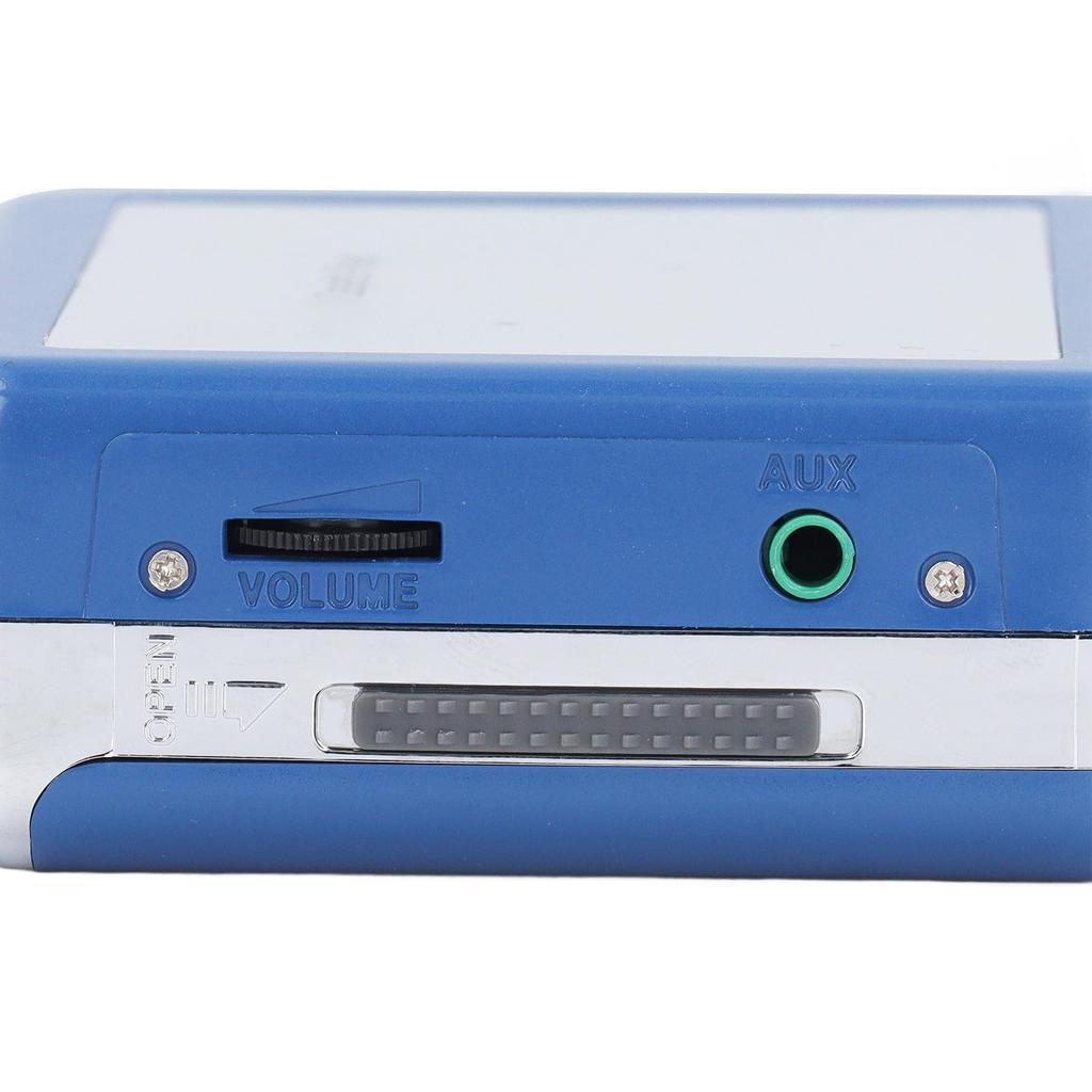 Cassette To MP3 Bluetooth Cassette Player with Wired LED Clear Auto Portable Cassette Player for Home and Travel Converter, Earphones, Indicator,