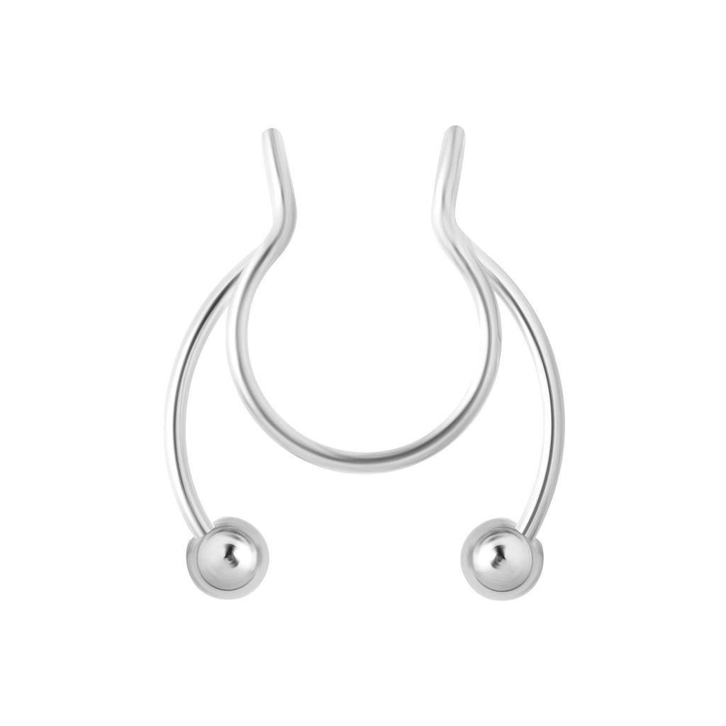 Trendy European & American No-Piercing Horseshoe Nose Clip Jewelry
