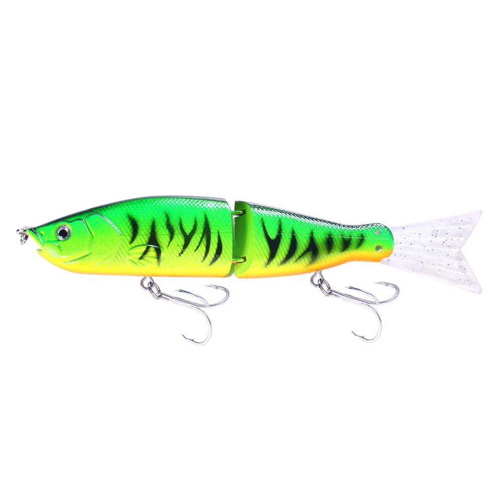 2026 18Cm 52G 2 Section Glide Bait Lure With Soft Tail Hard Wobbler Rattle Slide Swimbait Fishing Bait (Green,18cm&52g) зелёный