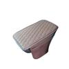 Rhombus Thin Style Car Armrest Pad with Side Pockets, Universal Fit, Four Seasons Use.