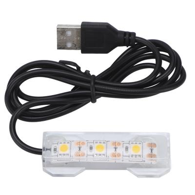 Akvaryum Işığı USB Şarj Plastik Balık Tankı LED Işık Su Bitkileri Peyzajı için Sarı