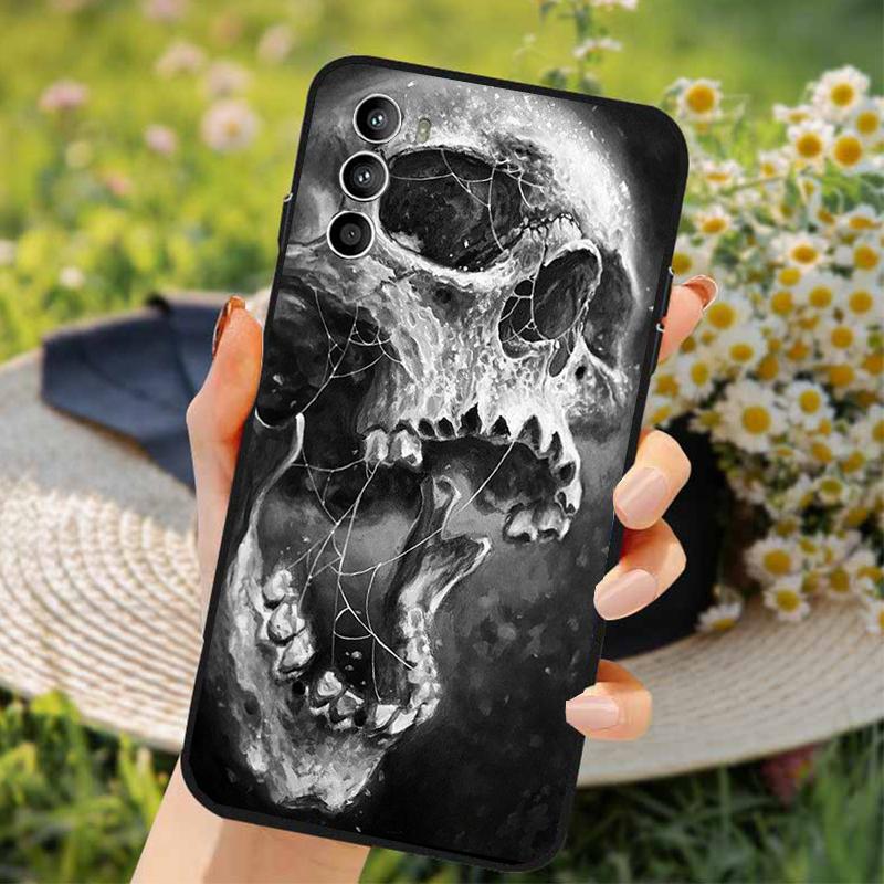 Grim Reaper Skull Skeleton Phone Case for Moto G84 G22 G32 G42 G52 G62 G53 G72 G60 G60S G100 G10 G20 G30 G13 G50 G 5G G Pure