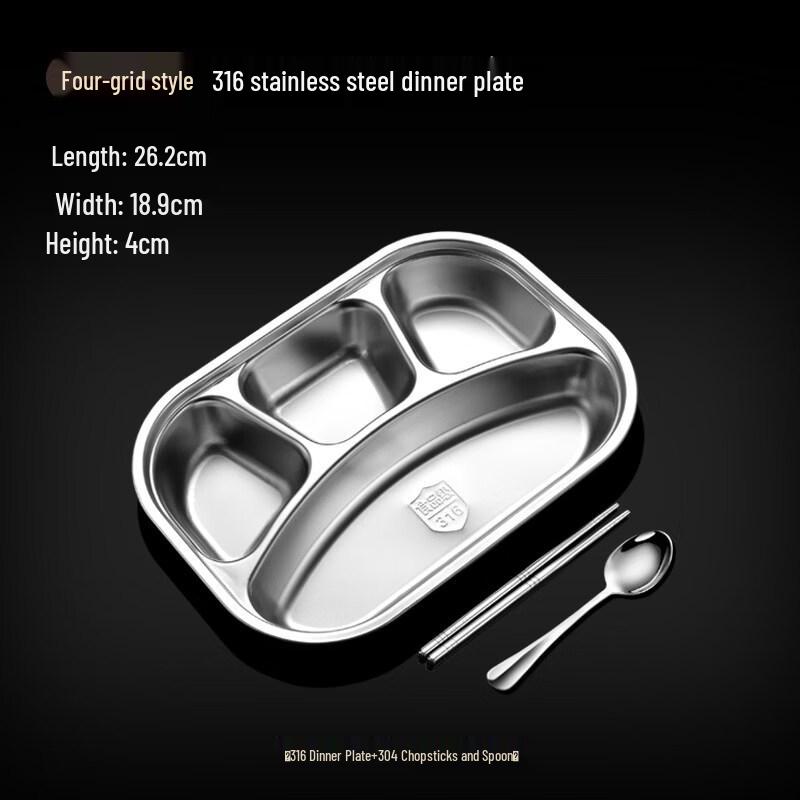 ZISIZ Disposable Paper Meal Tray for Adults