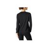 Anta Running Series Fitness Raglan Knit Long Sleeve T-Shirt Women Tops Basic-Black 962535405-4