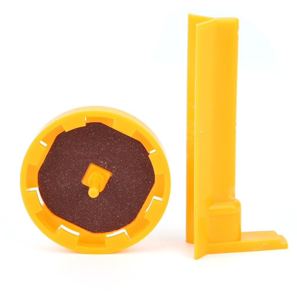 

Yellow Pool Cue Tip Clamp Lightweight L-Shaped Repair Tool Pool Stick Maintenance