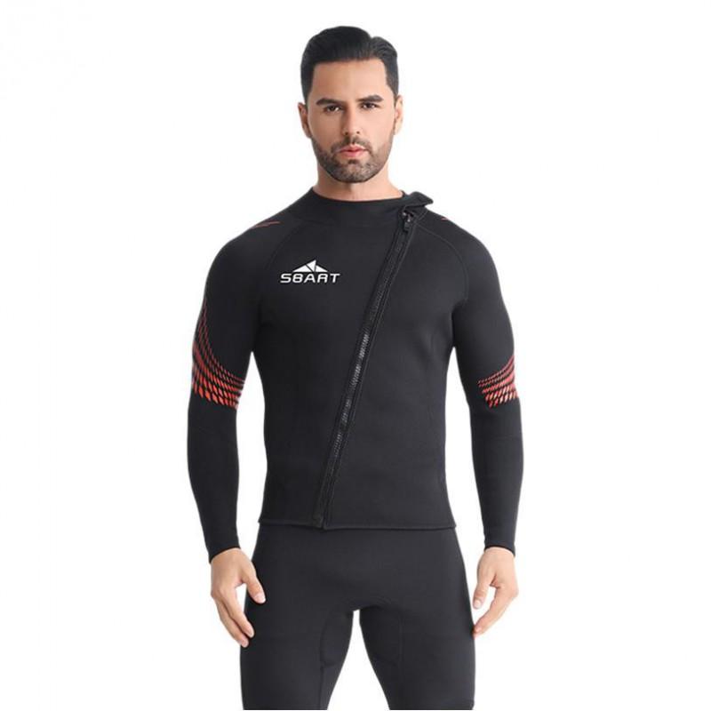 3mm Neoprene Wetsuit Separates Long Sleeve Pants UV Protection Dive Surf Snorkel Gear Men Women