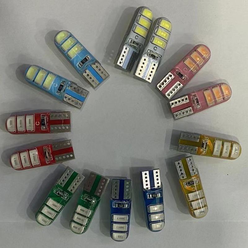 12V/24V T10 5630 LED Strobe Silicone Crystal Parking Bulb