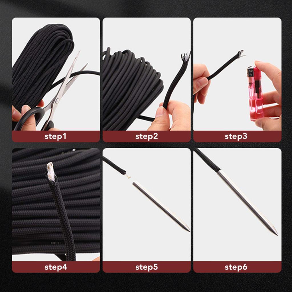 12Pcs Stainless Steel Paracord Stitching Set Paracord Needle with Storage Bag for DIY Craft