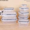 Transparent Airtight Food Containers Leakproof Sealed Refrigerator Storage Box Plastic Stackable Food Storage Containers