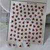 1 Sheet Cute 3D Embossed Ladybug Nail Stickers - Self-Adhesive Animal Print Decals for Nails Cute Nail Stickers