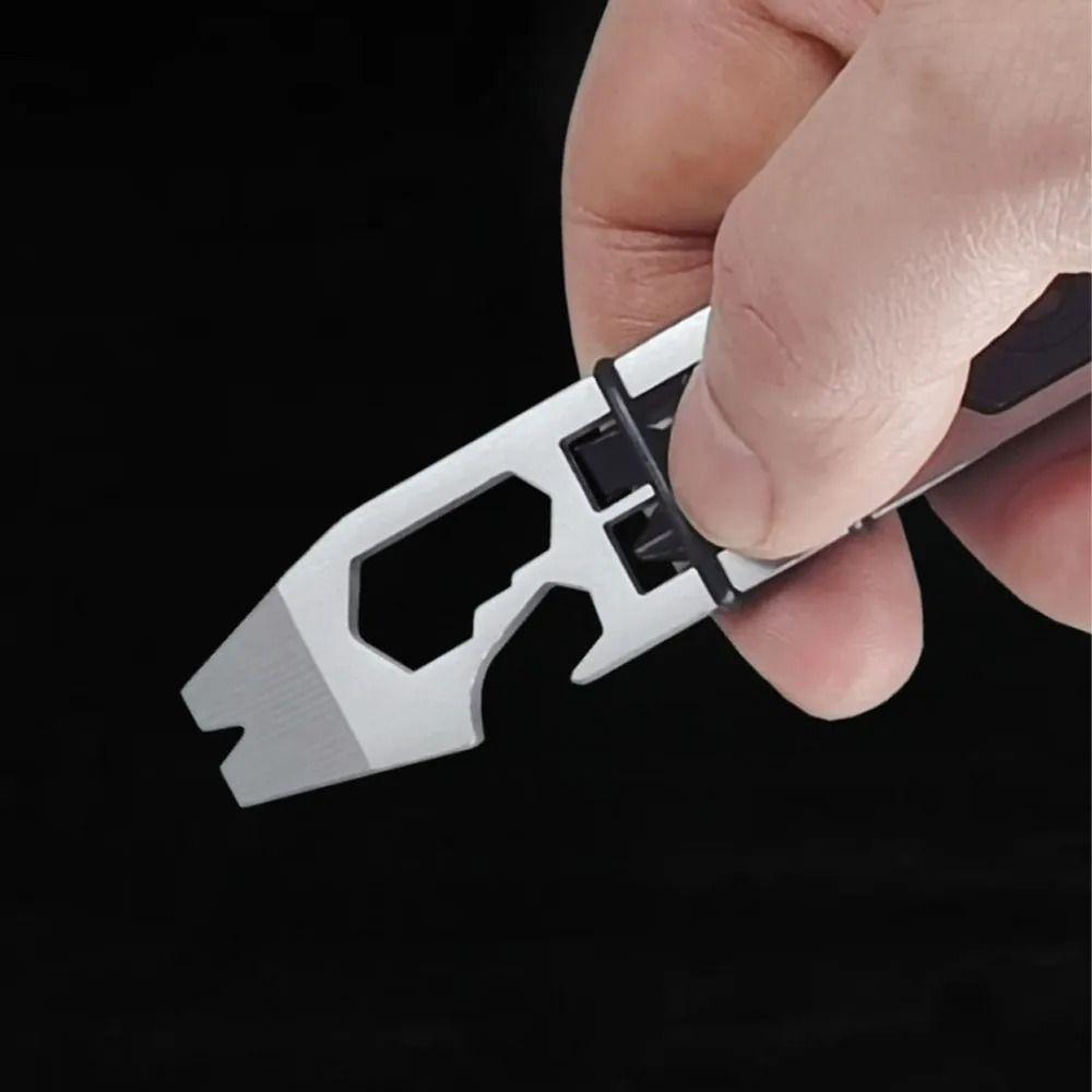 Stainless Steel Multifunctional Pry Bar Mini Multitool Allen Wrench  Outdoor