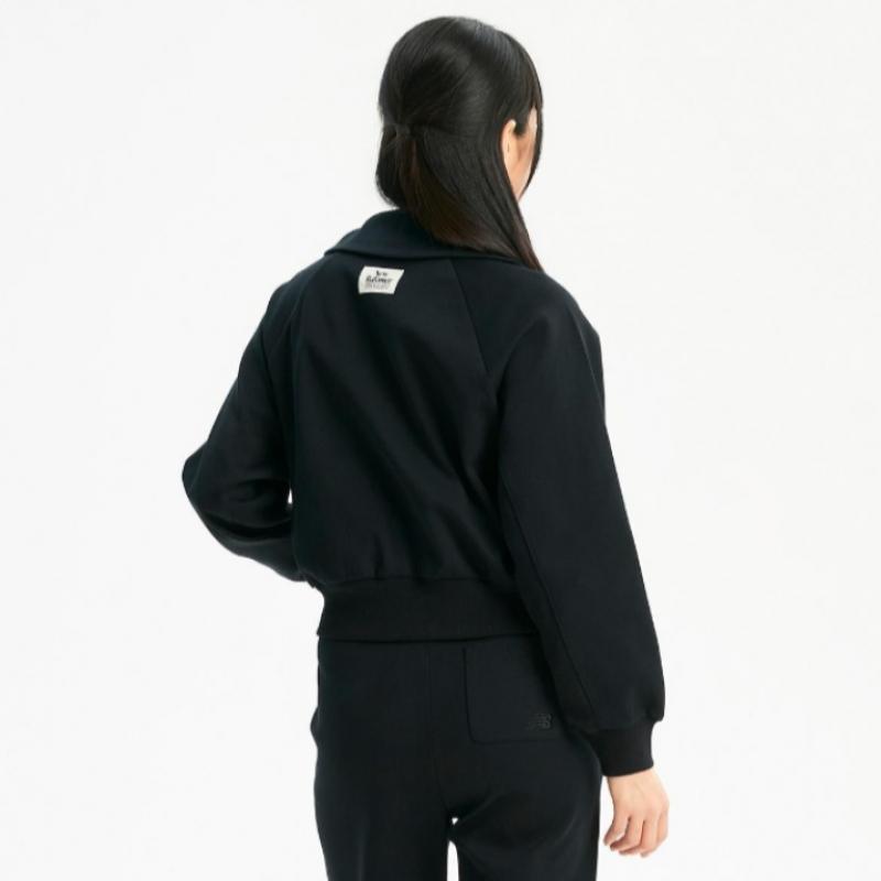 New Balance Jacket Rqk Nbmde1W202 19 W Signature Collar 2 Way Zip Up  Semi 