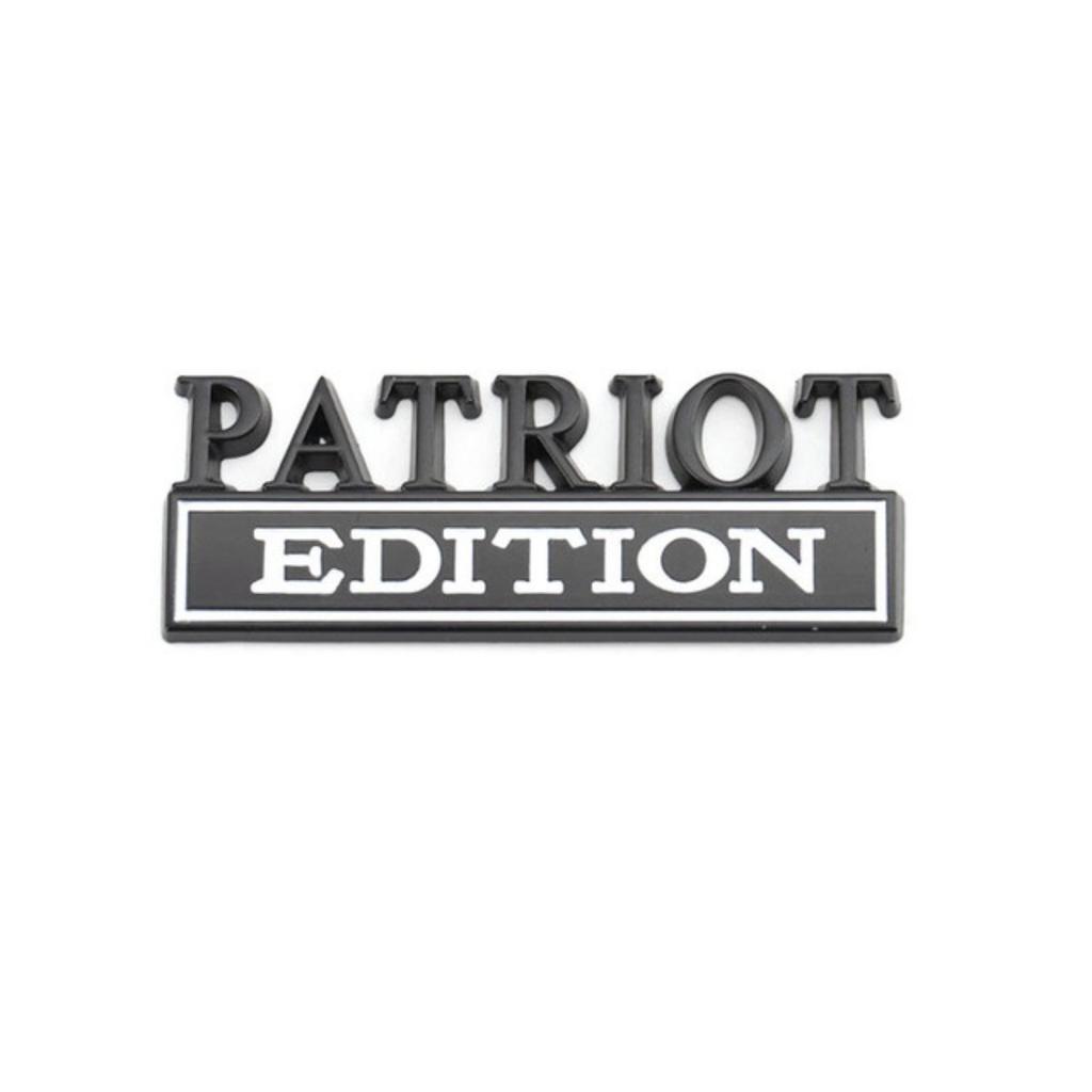 1Pc 3D Metal Patriot Edition Logo Car Front Grille Badge Side Fender Rear Trunk Emblem Sticker Decal