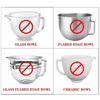 2PCS Mixing Bowl Covers Dustproof Design Reduces Ingredient Splatter Keeps Counter Clean During Baking Prep for 5.5-6QT