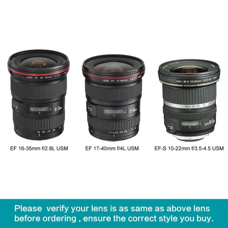 Camera Lens Hood EW-83E Plastic Camera Mount Lens Hood for EF 16-35mm F/2.8 L 17-40mm EF-S 10-22mm Camera Lens Hood