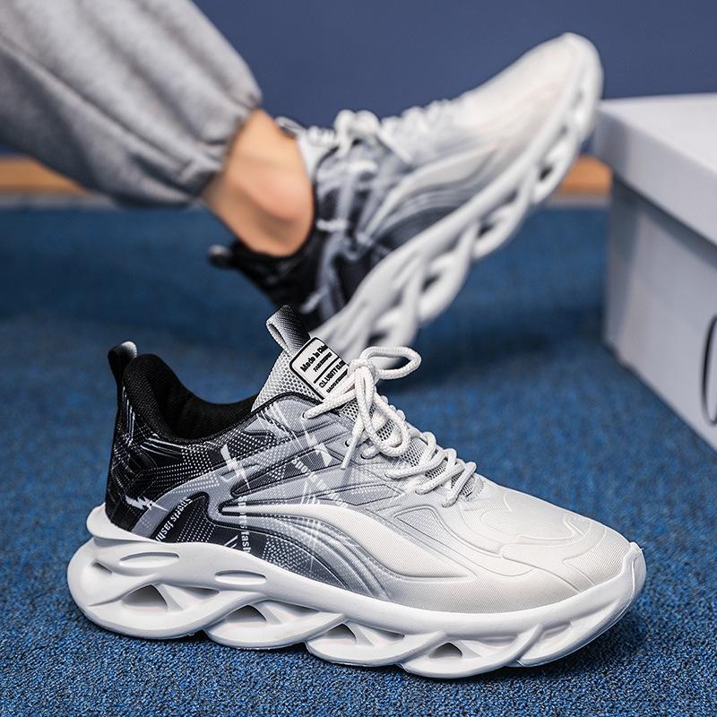 Men's shoes 2 new autumn trend men's casual running sports shoes men's versatile thick soles