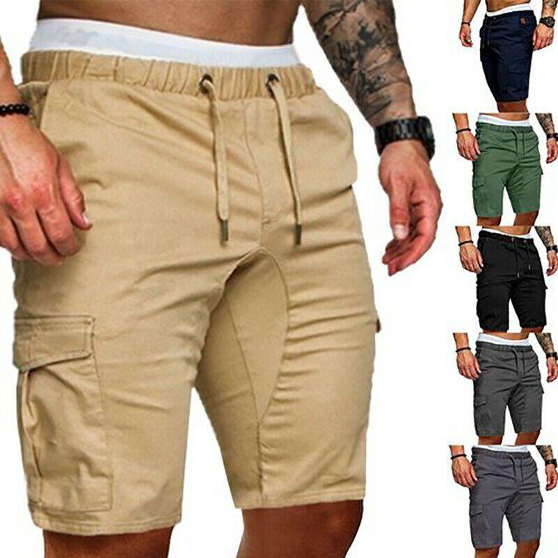 Men Shorts Summer Gym Sport Running Workout Cargo Pants Jogger Trousers Training