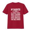 Fathers Day T shirt Mens Funny for father from daughter Funniest fathers Christian Humor tee vintage Washed Soft Stretched