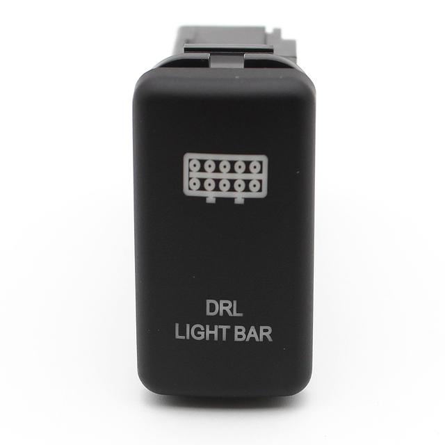 LED DRL Light Bar Push Button Bumper Lights Switch For Toyota Land Cruiser Hilux Prado 120 FJ CRUISE 12V 2A