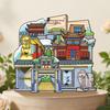 Huangshan Scenic Spot Wooden Magnet - Anhui Travel Souvenir and Cultural Stamp