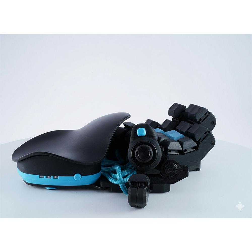 

Дротова одноручна ігрова клавіатура Дизайн для лівої руки Ігрові механічні клавіатури небо синє кольору