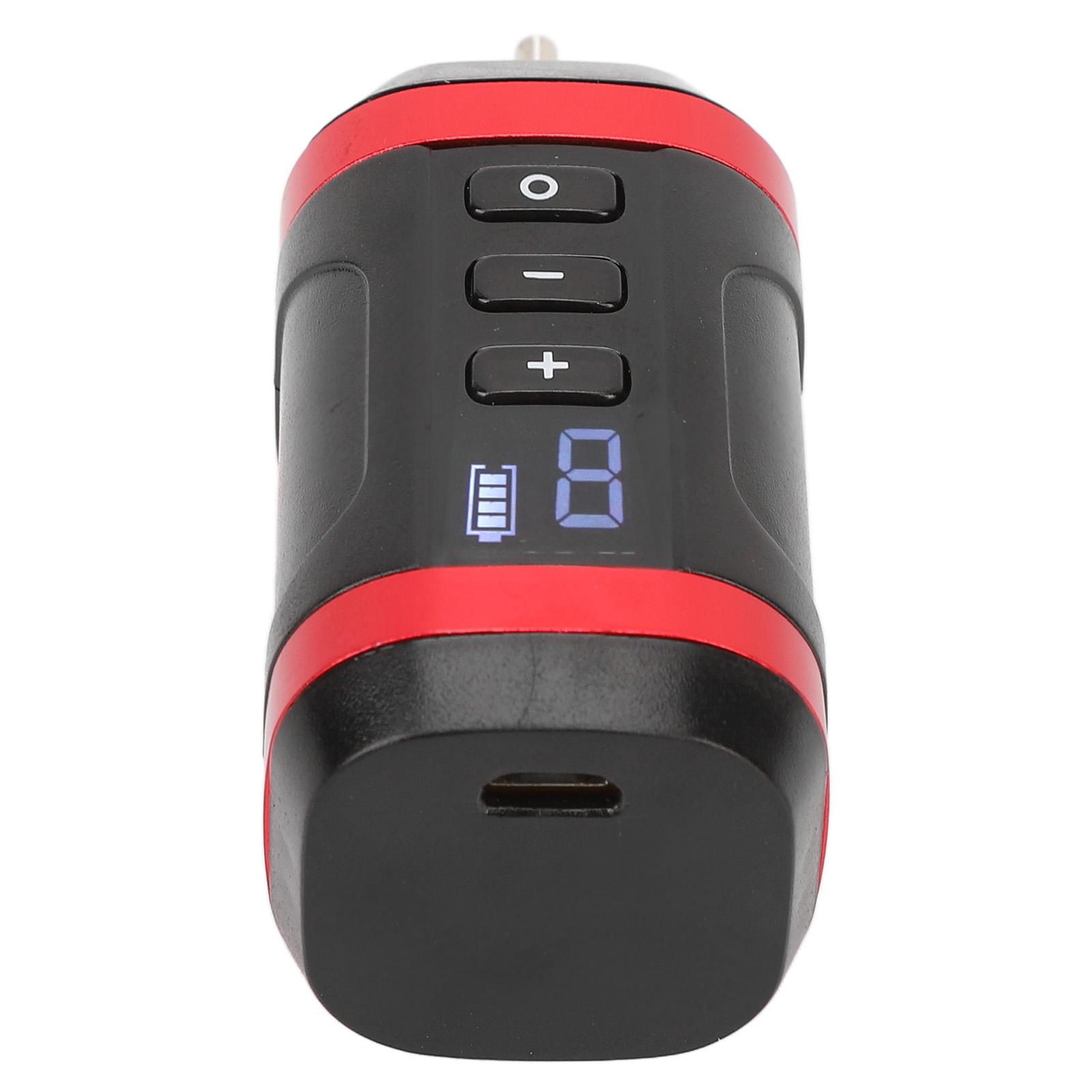 

Tattoo Power Supply Cordless USB 1800mAh LCD Speed Lightweight Tattoo Pen Battery