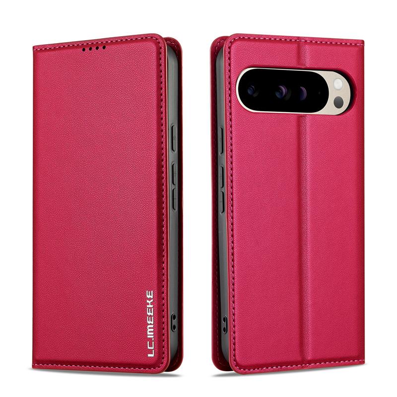 

EUCAGR Magnetic Flip PU Leather Wallet Phone Case For Google Pixel 10A/10/10 Pro/10 Pro XL Shockproof Card Slot Cover Phone Case Pixel 10 Pro XL червоний