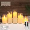 Rechargeable LED Acrylic Simulated Candle with Swinging Flame - Romantic Home Ambiance