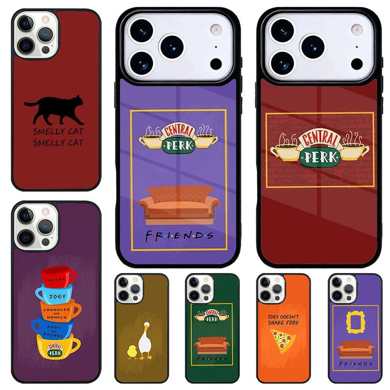 Friends TV Print Phone Case for iPhone 17 Air 16 15 11 12 14 13 Pro Max Shockproof Cover