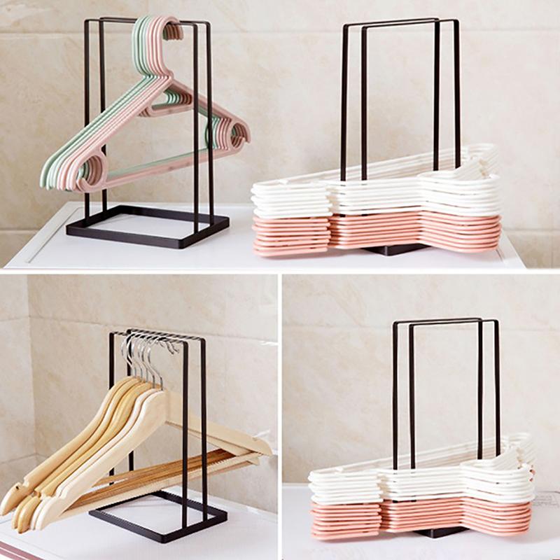 Hanger Storage Organizer Large Capacity Hanger Stacker Rack For Adults And Children Stainless Steel Detachable Space-Saving