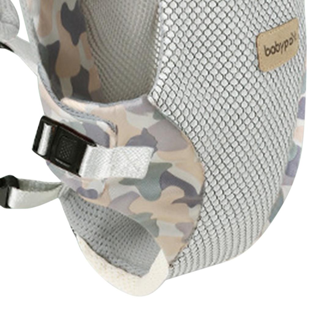 Babytrage, atmungsaktiv, vorne und hinten, Kopfstütze, verstellbar, tragbar, Wickeltuch für Neugeborene