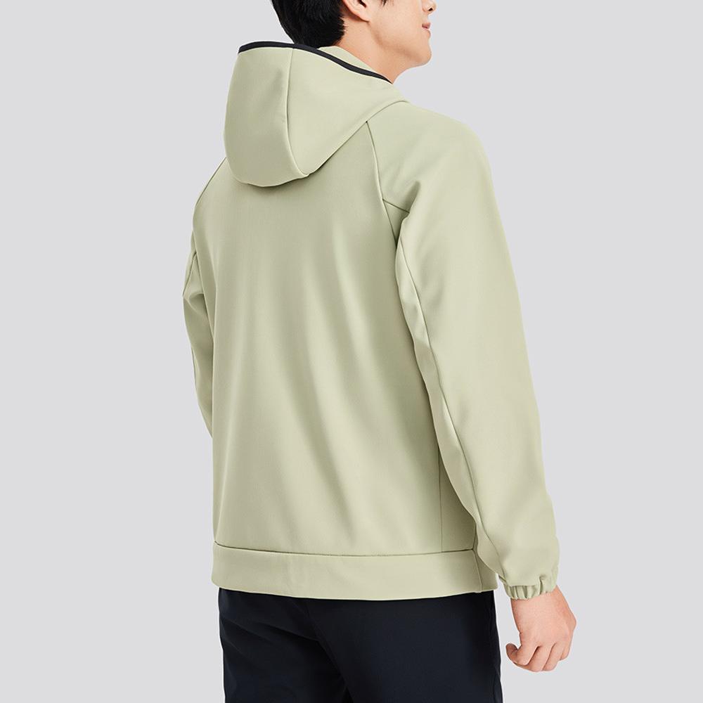 Skechers Basic Sports Series Hooded Zip Fashion Long Sleeve Jacket Men Jackets Durable-Gray P424M130-027B