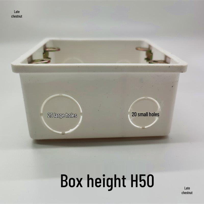 120x120 PVC Junction Box | Large Embedded Electrical Switch Box