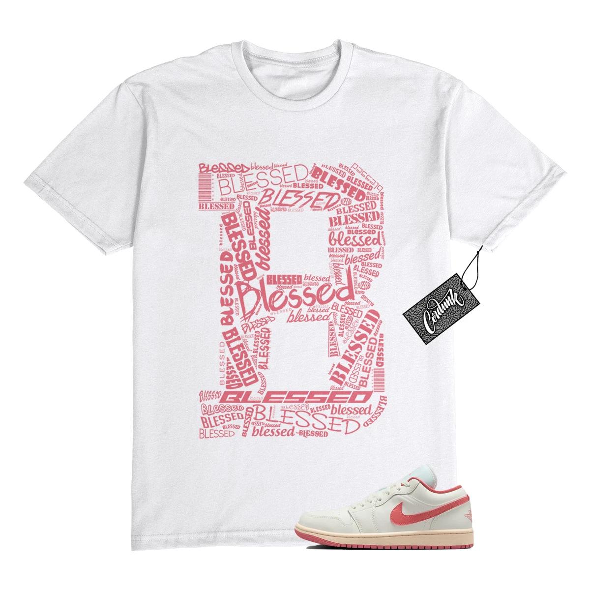 1 White Guava Ice Pink Salt Sail Low T Shirt Match B BLS L