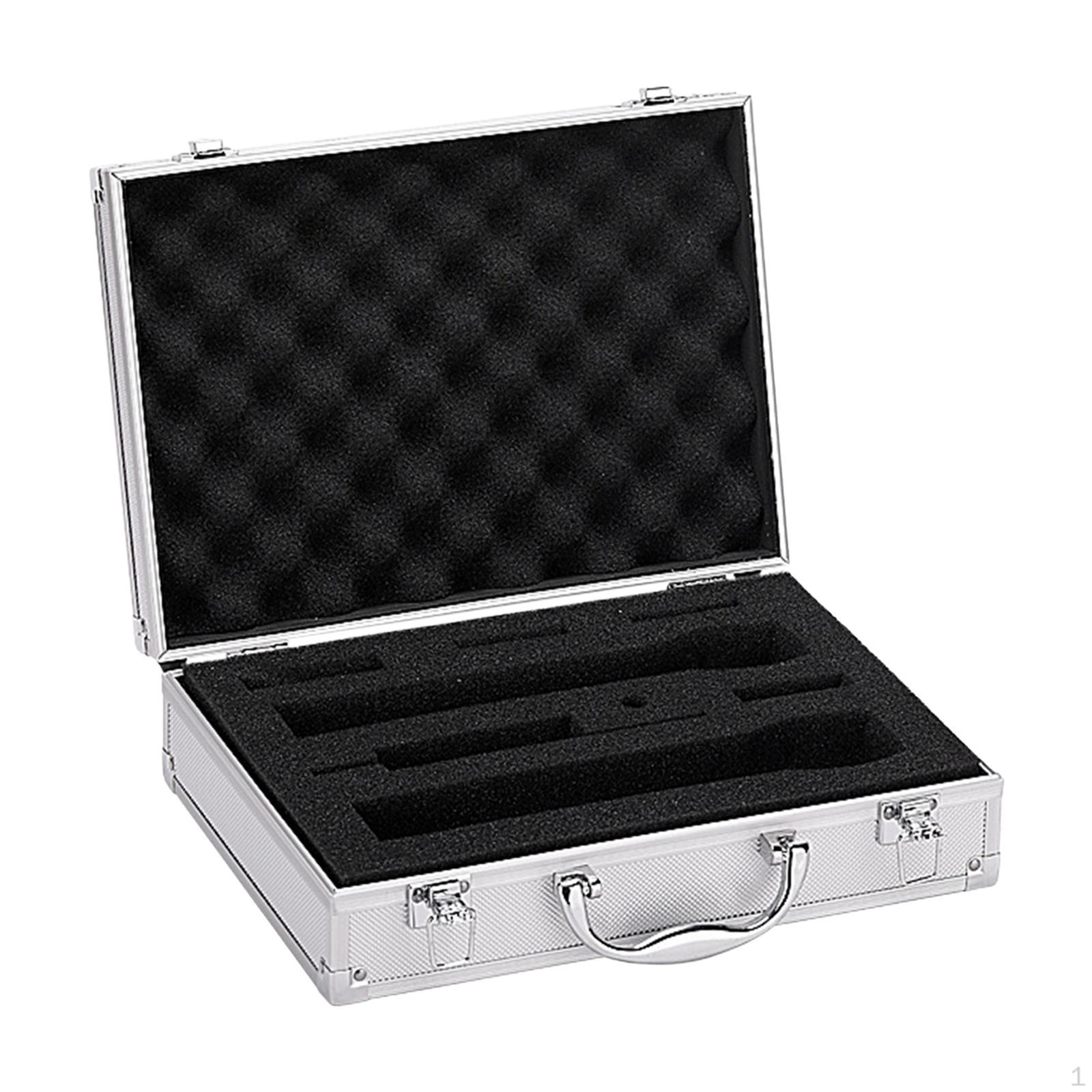 

Чехол для переноски микрофона Коробка для хранения микрофона с пенопластовой вставкой Чемодан с твердым корпусом для сцены Live