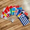 10 szt. Europejska 10 Krajów Flaga 14*21 cm Hiszpania Francja Europejska Narodowa Mała Flaga do Machania Ręką Flaga Dekoracyjna Krajów Europejskich
