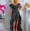 2023 African Solid Color Loose Fit Evening Dress, Slim Long Skirt, Cross-Border Exclusive