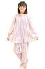 Long Front Smooth and Cool Willow For Overnight School School 10086 [K's Eye] Girls' Pajamas, Sleeves, Opening, Spring/Summer, 100% Skin-Friendly