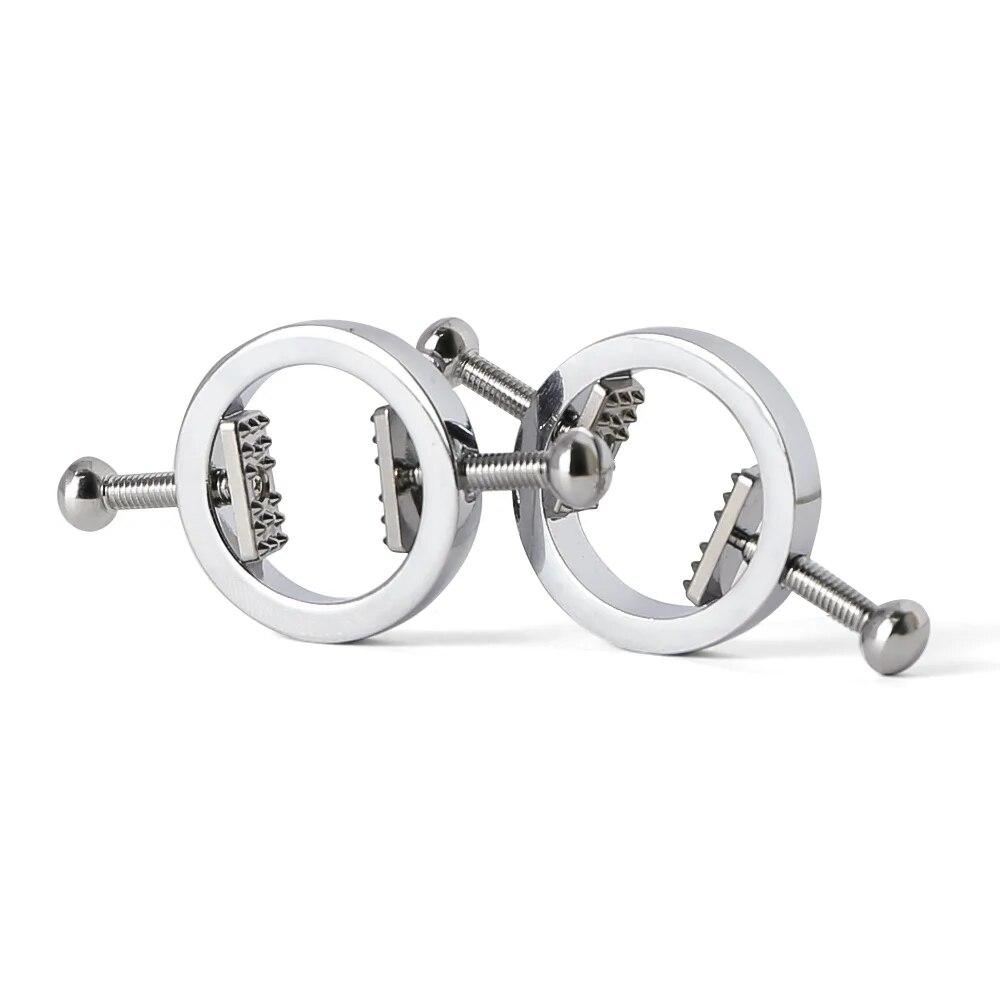 Sexy Nipple Clamps Metal Breast Clips Nipple Stimulator Erotic Bondage Flirt Tease Sex Toys For Women Couples BDSM Adult Games